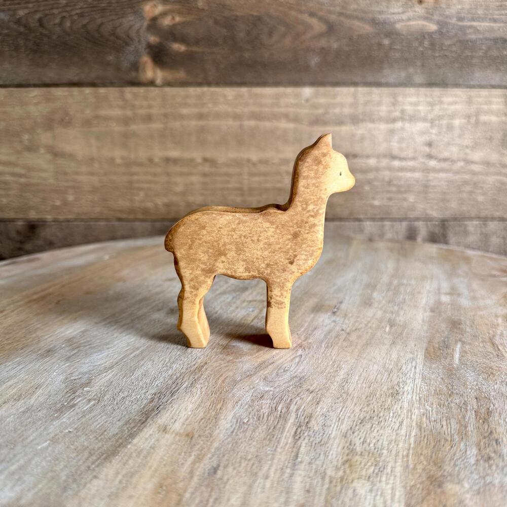 Eric and Albert - Wooden Alpaca Waldorf Montessori Open Ended Toy - Picture 2 of 9